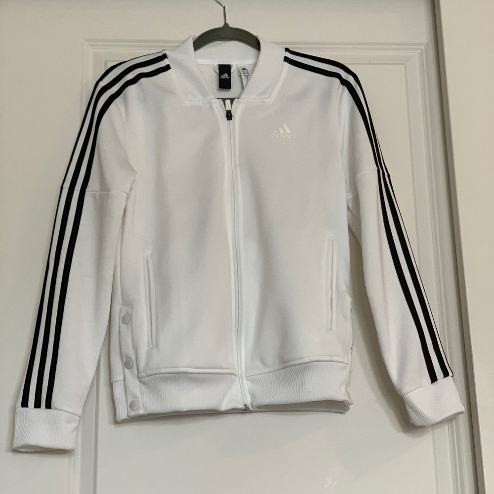 White Adidas Track Jacket